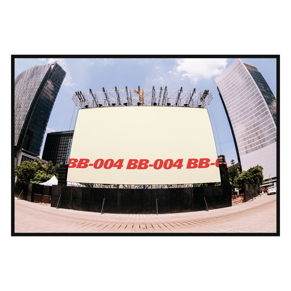 Fisheye Digital Billboard Mockup 001