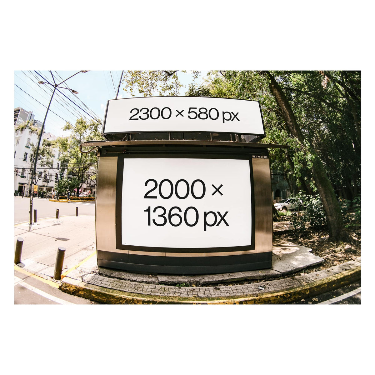 Fisheye Street Kiosk Mockup 001