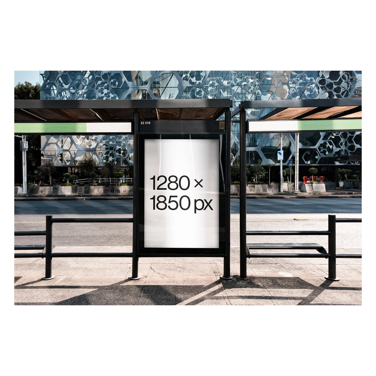 Bus Stop Poster Mockup 001