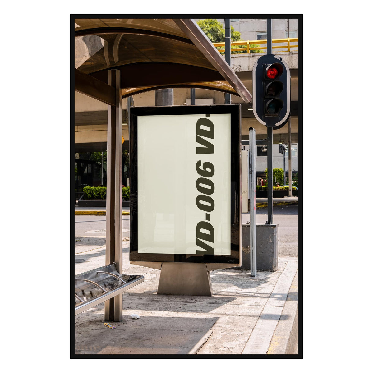 Bus Stop Poster Mockup 002